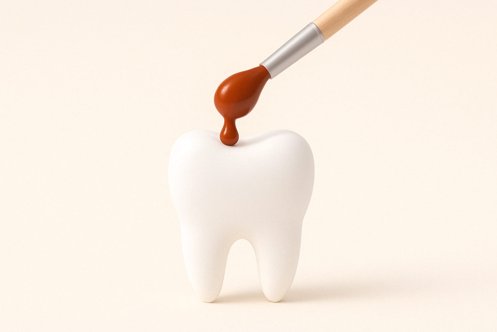 Зубы меняют цвет