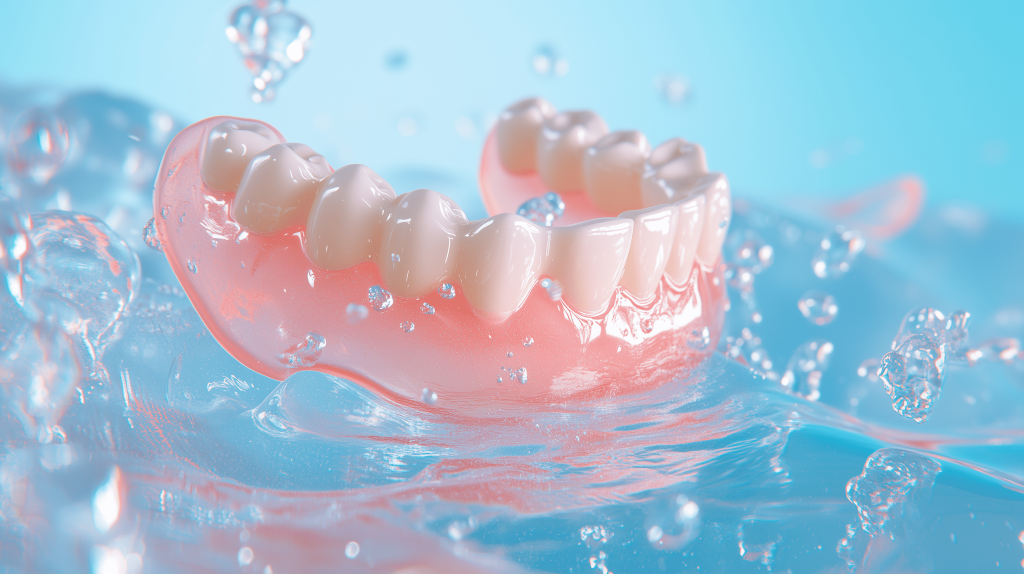 Как отбелить зубные протезы